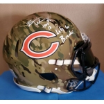 Brian Urlacher signed Chicago Bears Full Size Authentic On Field Camo Football Helmet Beckett Authenticated